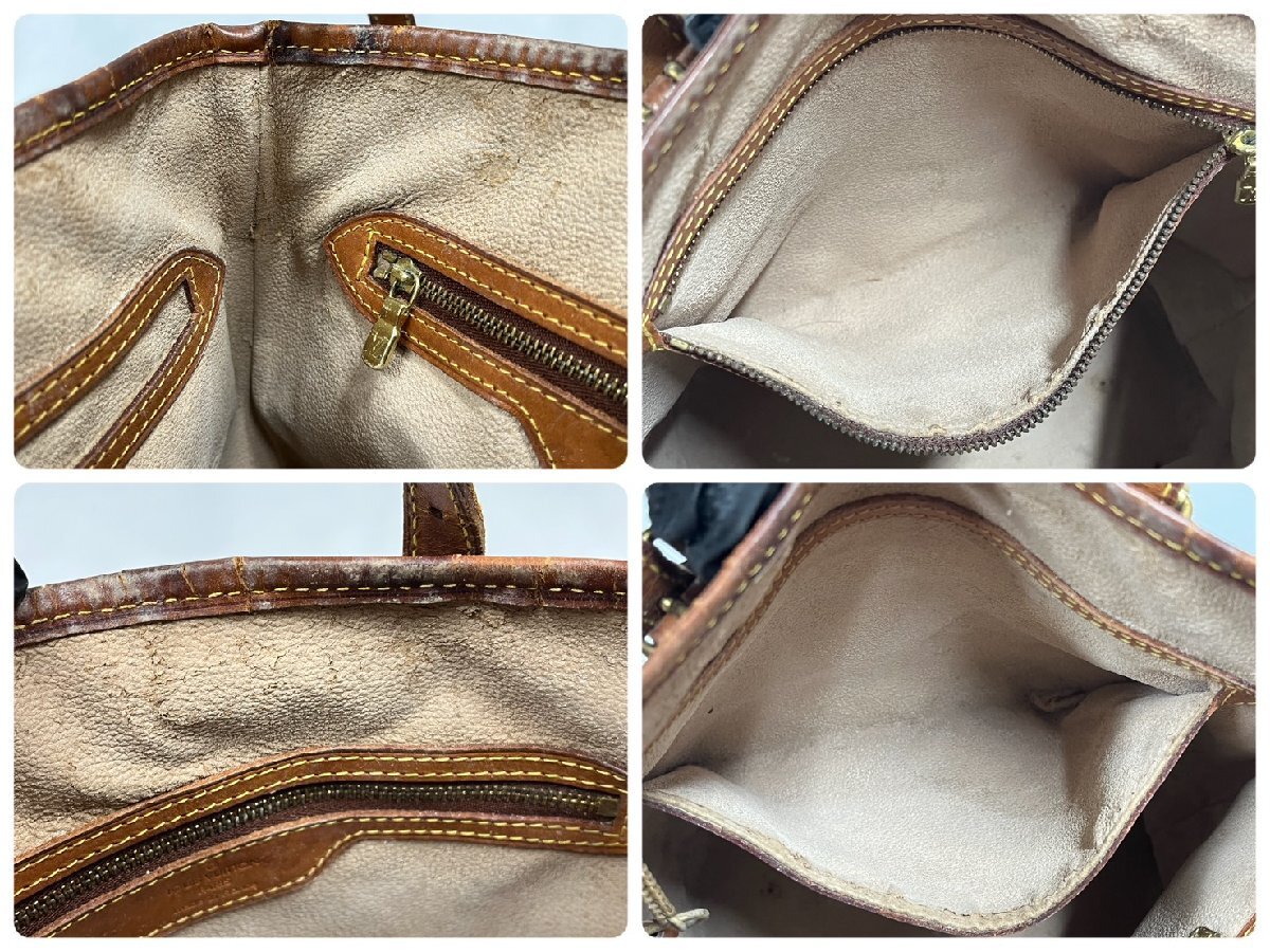 ▽▼ルイヴィトン LouisVuitton モノグラム プチバケットPM バケツ型 トートバッグ ショルダー 肩掛けバッグ レディース ※訳有 M42238▼▽_画像9