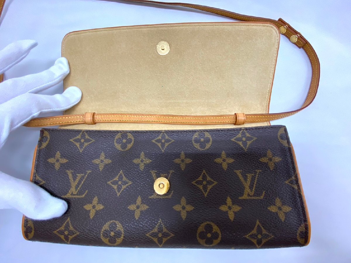 ** LOUIS VUITTON Louis Vuitton монограмма небольшая сумочка twin GM сумка на плечо сумка сумка наклонный .. оттенок коричневого ** M51852