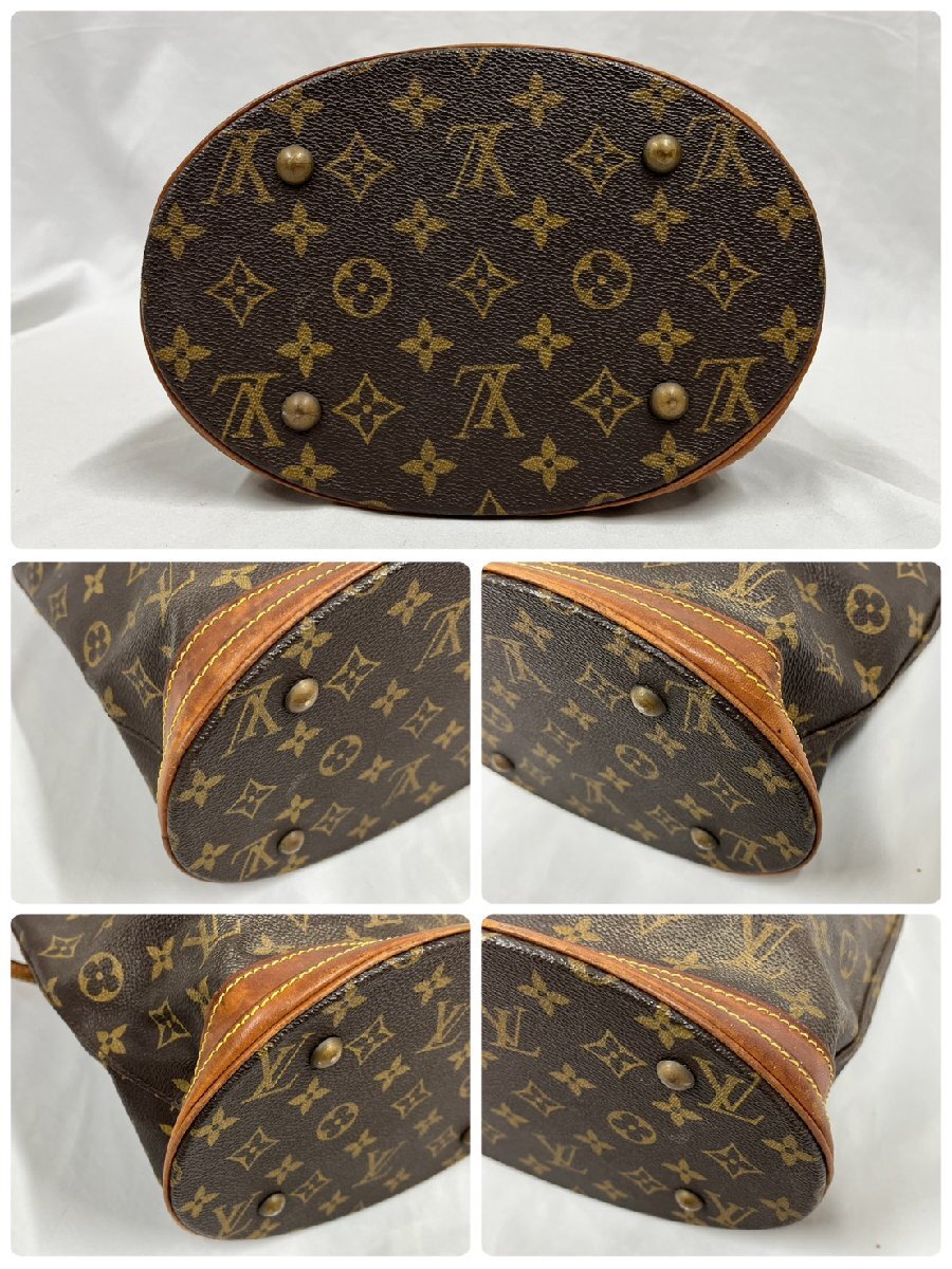 ▽▼ルイヴィトン LouisVuitton モノグラム プチバケットPM バケツ型 トートバッグ ショルダー 肩掛けバッグ レディース ※訳有 M42238▼▽_画像5