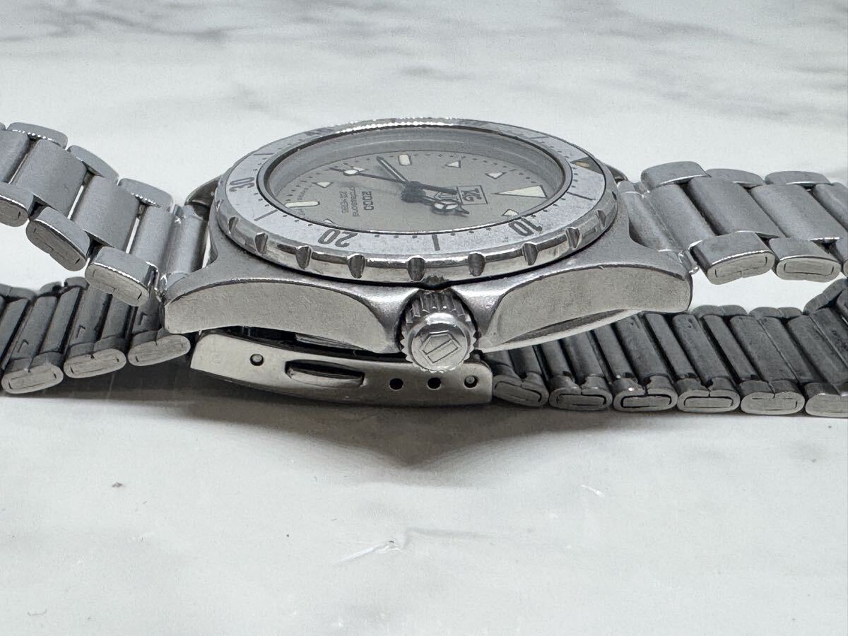 動作OK】TAG HEUER タグホイヤー QZ　クォーツ　972.013　回転ベゼル　デイト付き　社外ブレス　現状品_画像6
