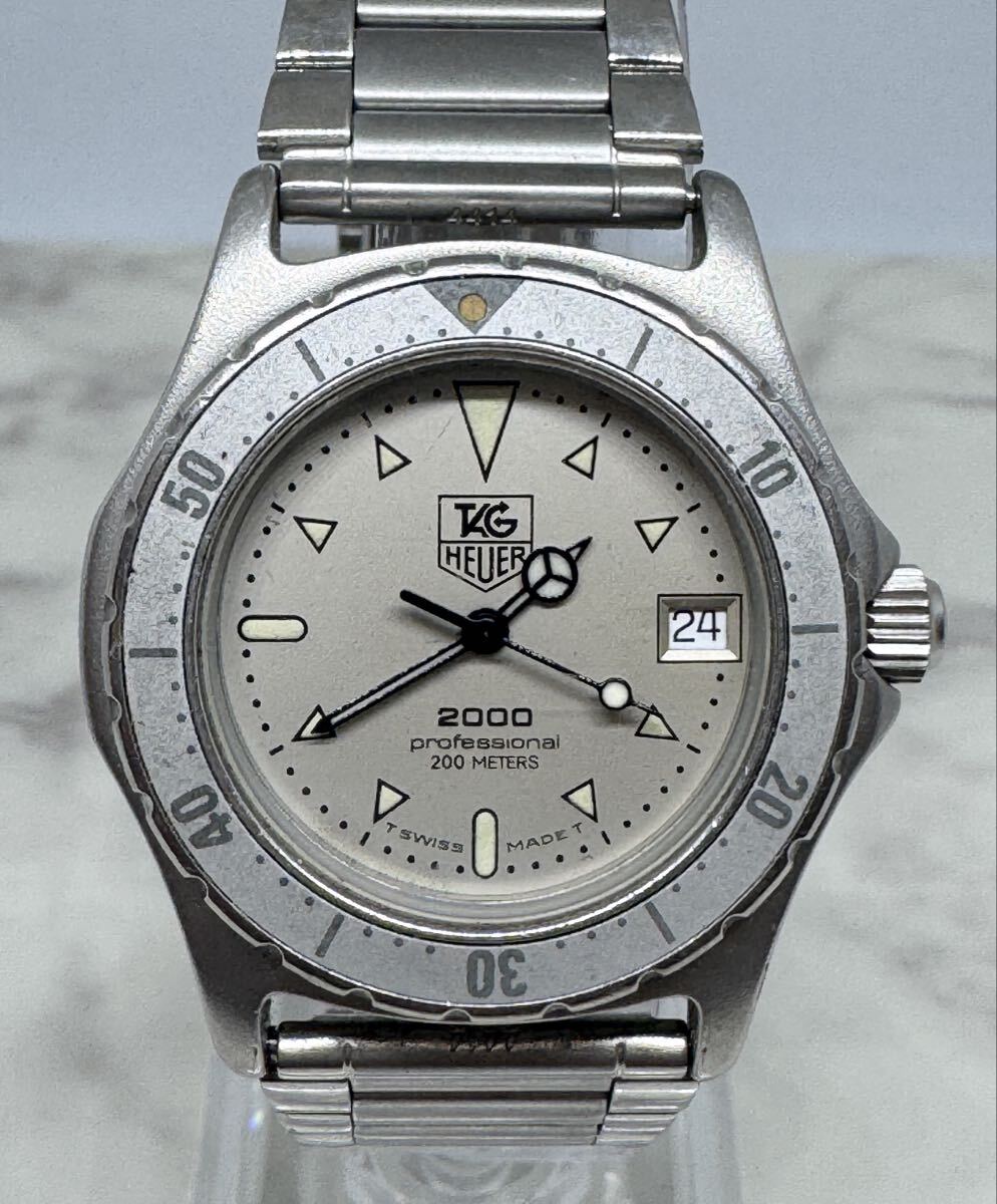 動作OK】TAG HEUER タグホイヤー QZ　クォーツ　972.013　回転ベゼル　デイト付き　社外ブレス　現状品_画像1