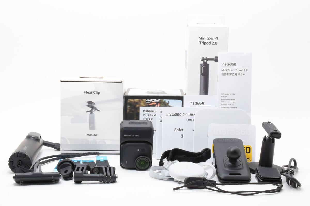 【美品】Insta360 Go Ultra クリエイターキット トライポッド クイックリリースマウント ピボットスタンド #1057_画像1