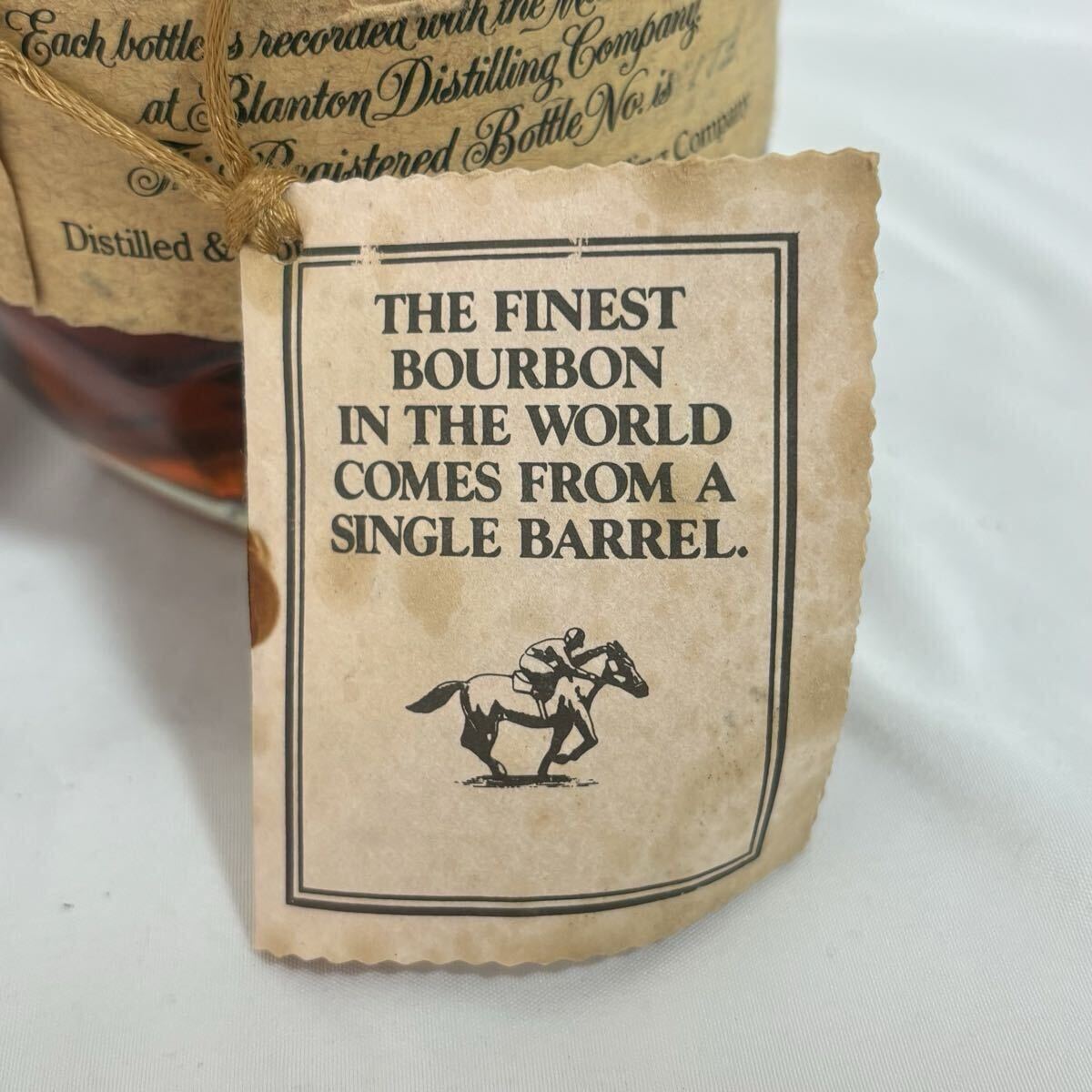 【A-73】Blanton ブラントン ウイスキー 750ml 目減りあり 未開栓_画像5