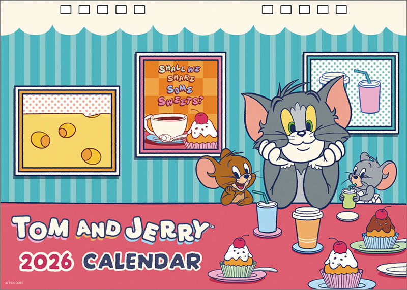 # этот год .18%OFF![2026 календарь настольный Tom . Jerry ]#
