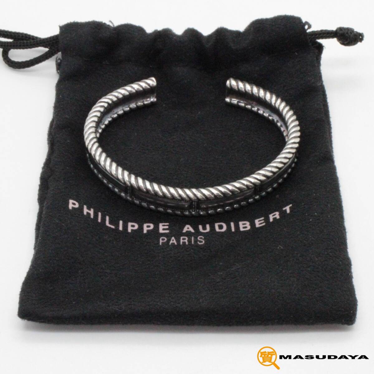 ◆◇【美品】Philippe Audibert フィリップオーディベール ツイスト バングル◇◆_画像1