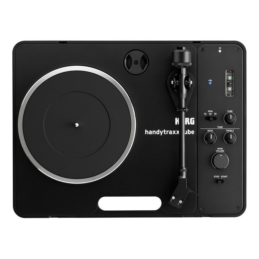 KORG handytraxx tube コルグ ステレオ スピーカー内蔵 レコードプレーヤー ターンテーブル 次世代真空管Nutube駆動フォノ・アンプ_画像4