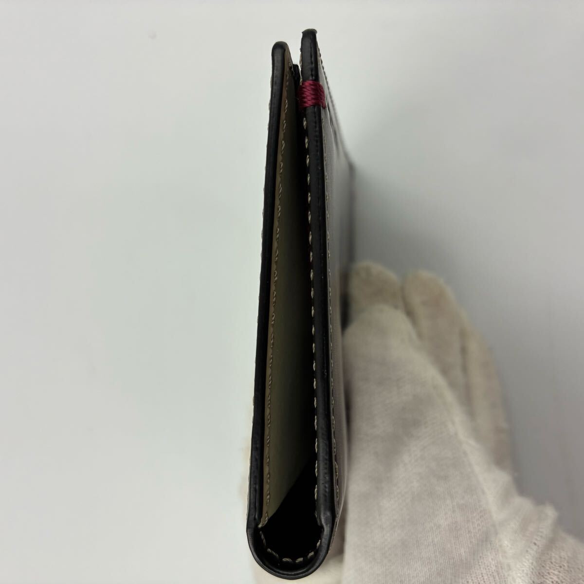 1円■極希少■ポールスミス カードケース 定期入れ パスケース アーキー ブラック レザー 本革 90s ヴィンテージ Paul Smith_画像5