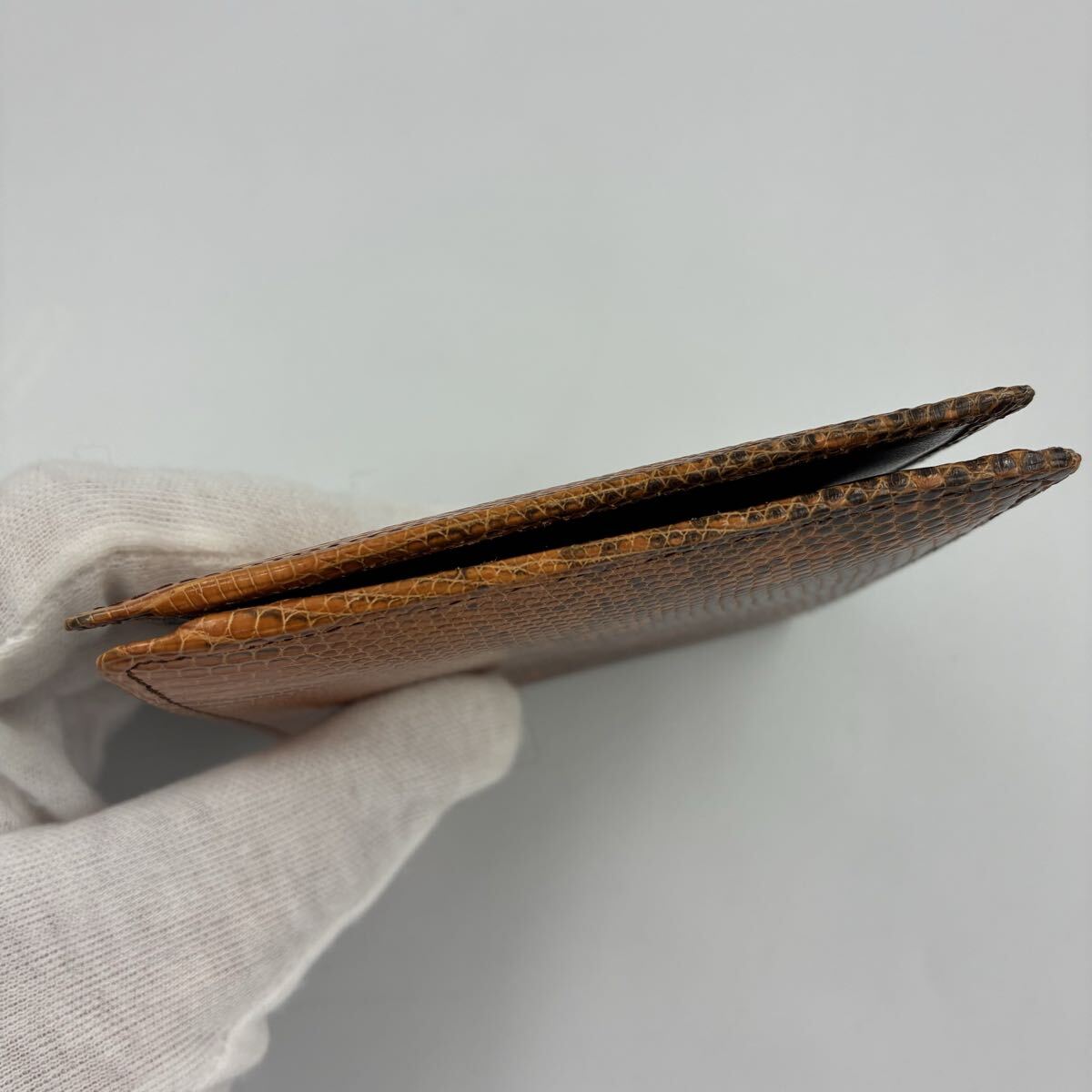 未使用■リザード　二つ折り財布　本物　ヴィンテージ 小銭入れあり_画像6