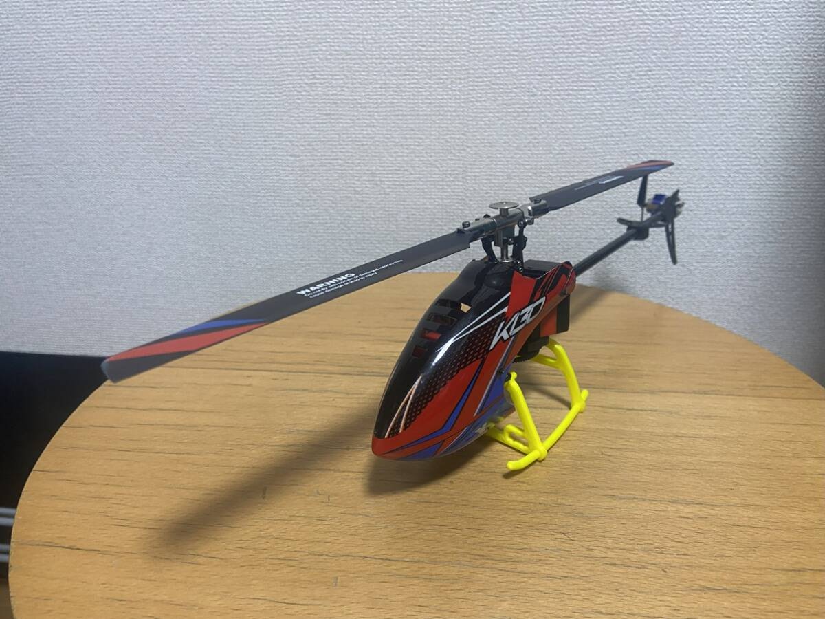 XK K130 マイクロ 3D 電動ヘリコプター　中古美品　補用部品が多数付属　オプション装着機_画像4