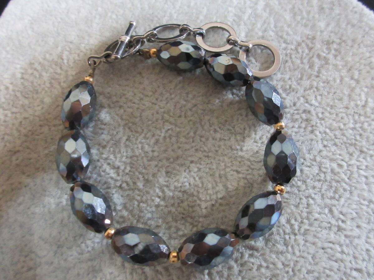 *100 иен ~[ прекрасный товар ]TITANIUM 0.02 TI печать титан tera ад tsu. камень здоровье аксессуары колье & браслет 2 позиций комплект *T-79