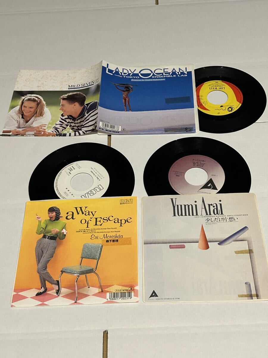 7インチ(9枚)EP☆松原みき/MIHO/林哲司/濱田金吾/P.J./荒井由実/他☆プロモ☆シティポップ☆角松敏生☆ダーティペア◎シングルレコード_画像3