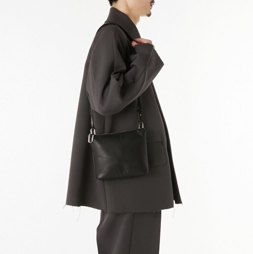 新品 N.HOOLYWOOD エヌハリウッド ミスターハリウッド コンパイルライン 25AW SHOULDER BAG カウレザー ショルダーバッグ 2252-AC08 BLACK_画像2