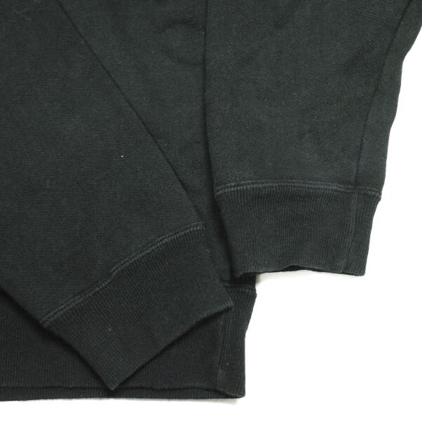 BEAMS x PAPERBOY ビームス ペーパーボーイ 別注 スウェットプルオーバーパーカー 11-13-4233-976 M BLACK 裏毛 目玉焼き トップス g23760_画像4