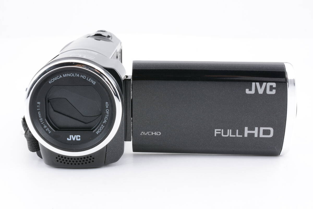 動作品 JVC ケンウッド KENWOOD Everio GZ-E100-B エブリオ 黒 ブラック デジタルビデオカメラ 管MM3326_画像2