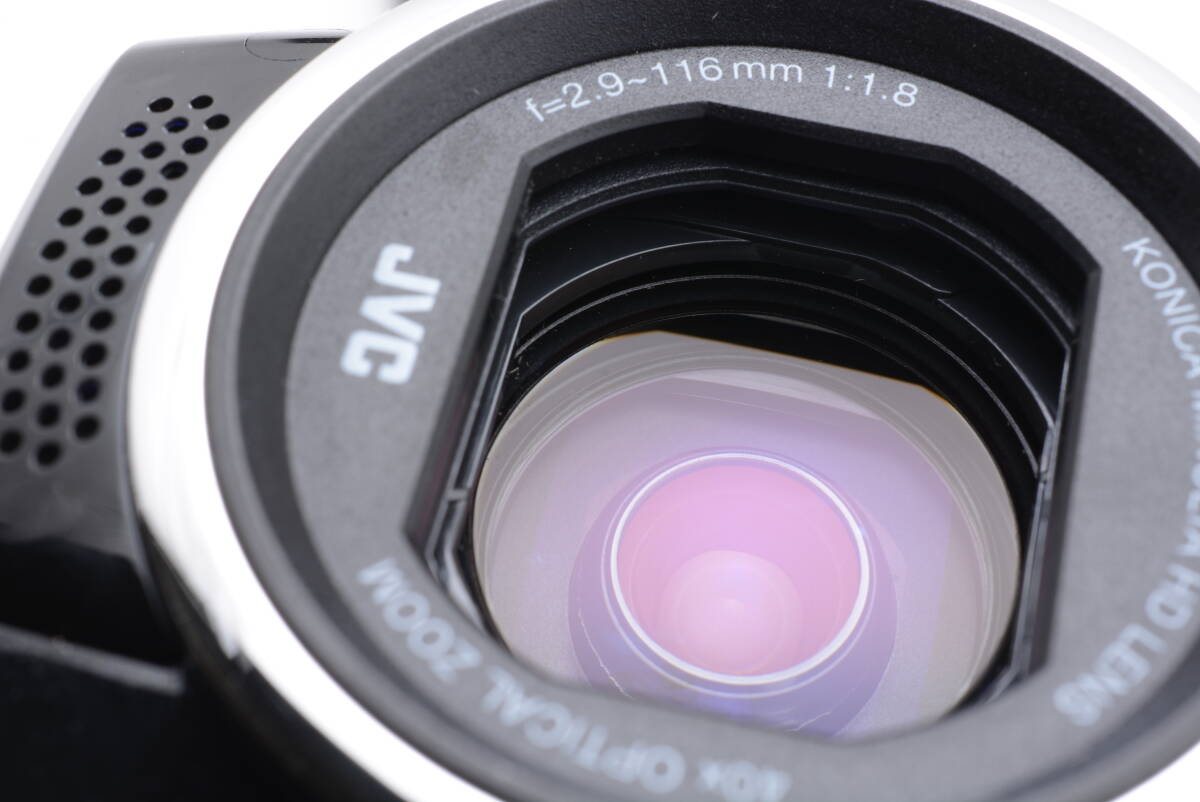 動作品 JVC ケンウッド KENWOOD Everio GZ-E100-B エブリオ 黒 ブラック デジタルビデオカメラ 管MM3326_画像10