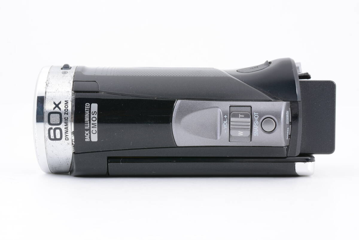 動作品 JVC ケンウッド KENWOOD Everio GZ-HM155-B エブリオ 黒 ブラック デジタルビデオカメラ 充電ケーブル付 管MM3327_画像5