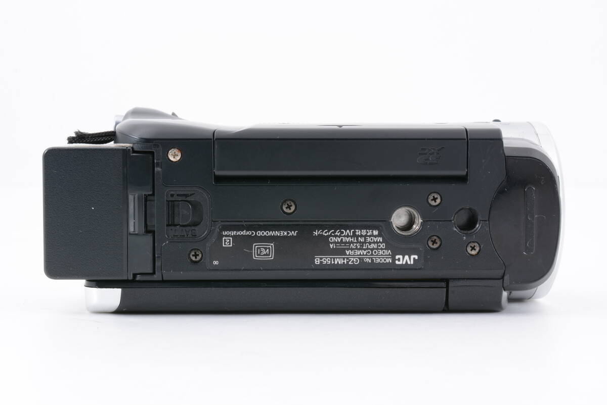 動作品 JVC ケンウッド KENWOOD Everio GZ-HM155-B エブリオ 黒 ブラック デジタルビデオカメラ 充電ケーブル付 管MM3327_画像6