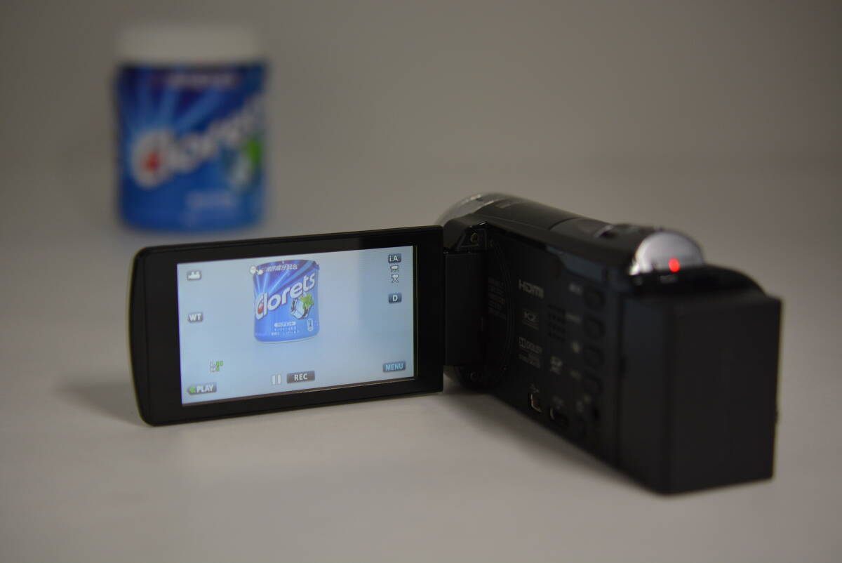 動作品 JVC ケンウッド KENWOOD Everio GZ-HM155-B エブリオ 黒 ブラック デジタルビデオカメラ 充電ケーブル付 管MM3327_画像8