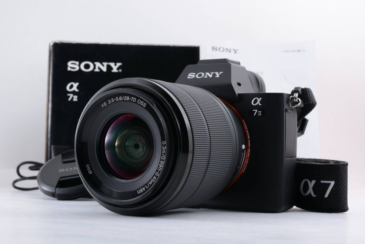  shutter частота 830 раз рабочий товар Sony SONY α7II ILCE-7M2 линзы 28-70mm E беззеркальный однообъективный камера коробка руководство пользователя зарядка кабель есть труба 80MM3332