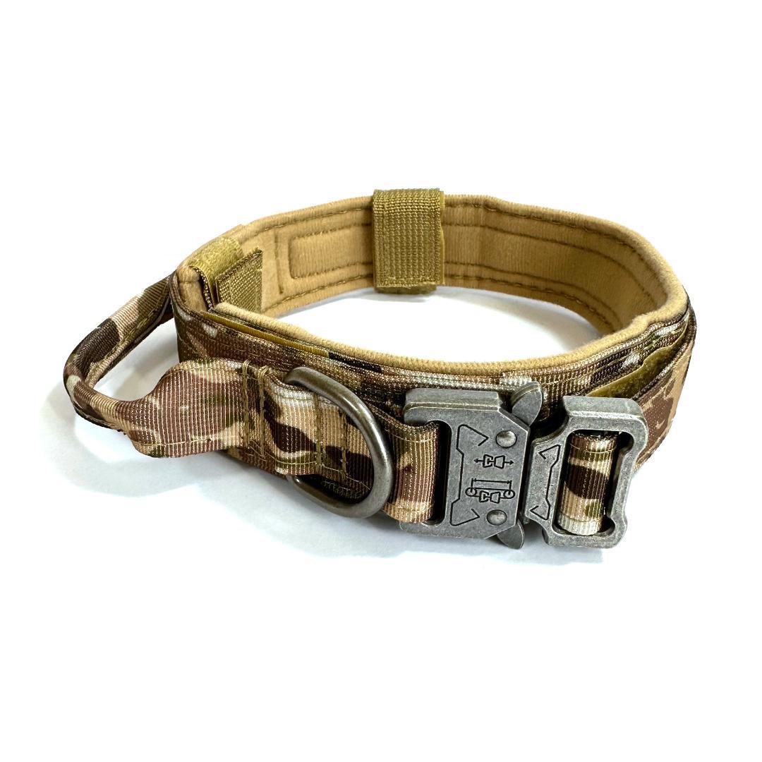 ミリタリー 犬首輪 カモフラージュ 軍用 軍物 丈夫 迷彩 犬 いぬ イヌ 犬用 首輪 アクセサリー 小型犬 中型犬 大型犬 3サイズ展開_画像3