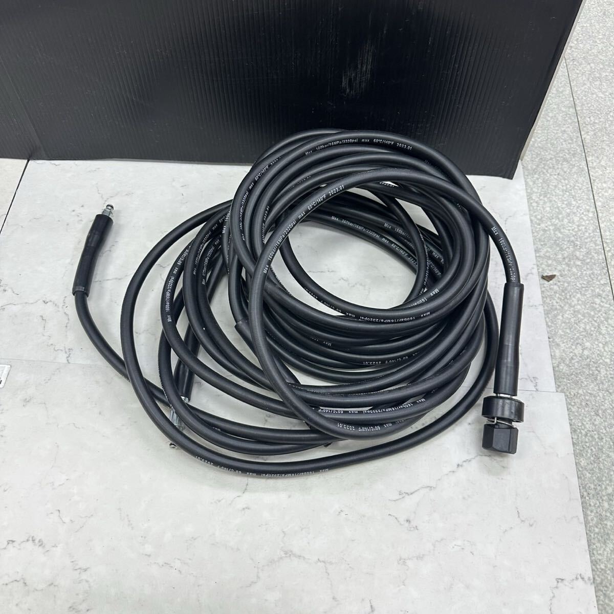 350【中古品】KYOCERA 京セラ 高圧洗浄機 AJP-1430SP 軽量・コンパクトボディ 延長高圧ホース付 イエロー_画像5