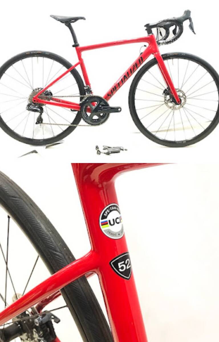 SPECIALIZEDターマックSL6スポーツ DISC 2022年 ULTEGRA/105 MIX カスタム Di2 52 size レッド_画像1