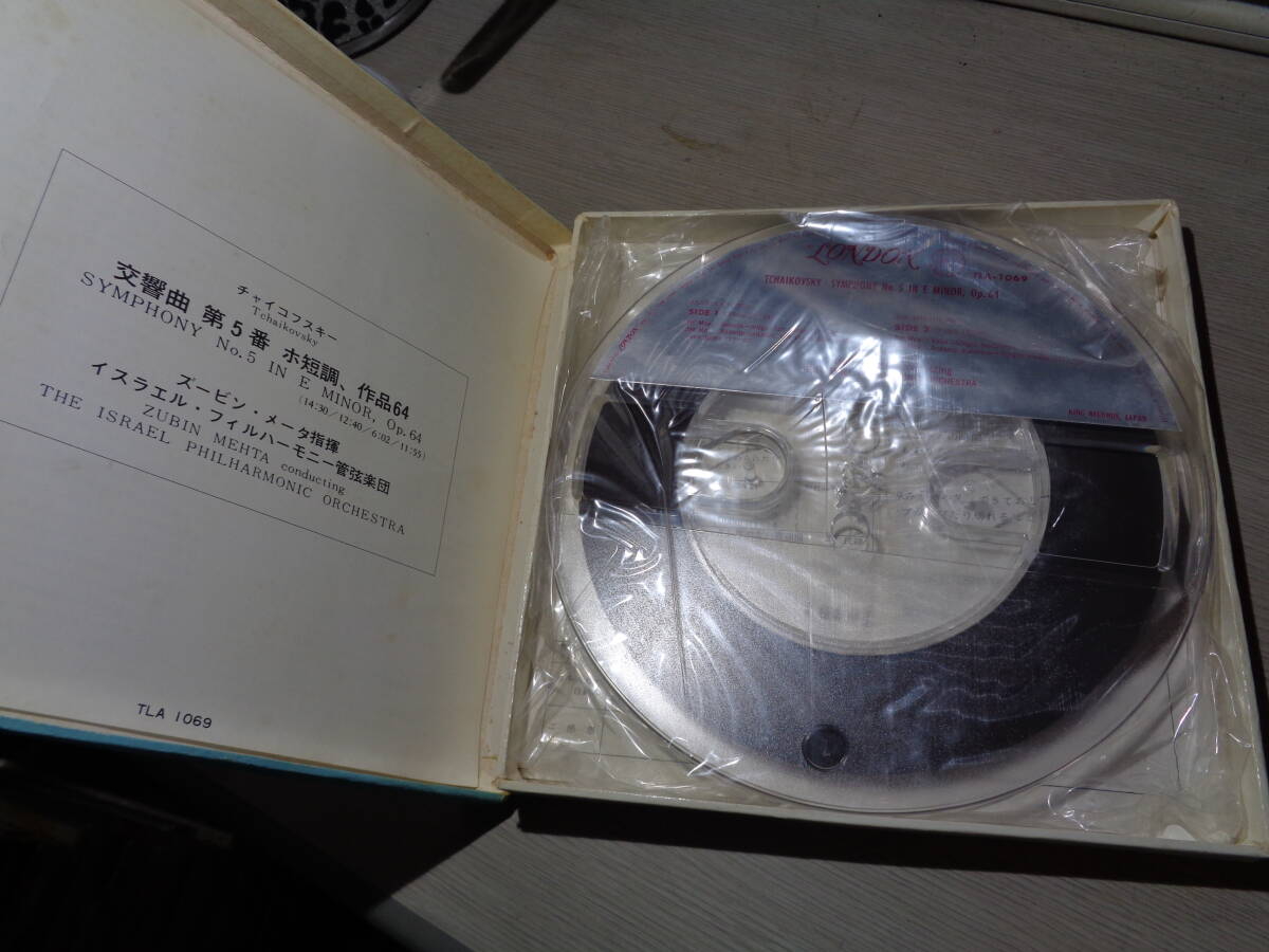 ズービン・メータ,ZUBIN MEHTA,ISRAEL PHILHARMONIC/TCHAIKOVSKY:SYMPHONY NO.5 IN E MINOR(KING/LONDON:TLA 1069 REEL-TO-REEL TAPE_画像2