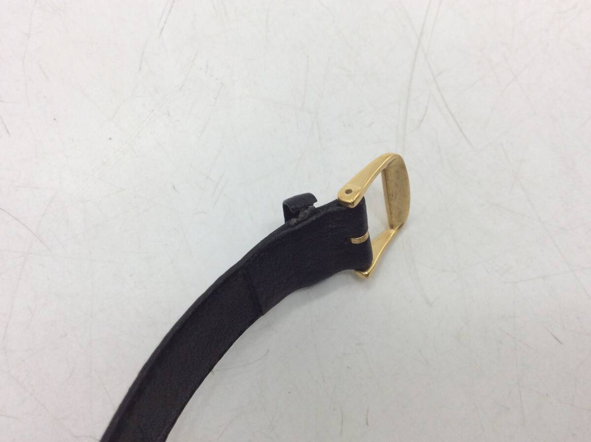 #8739 LONGONES ロンジン Presence クォーツ QZ 不動テスター〇 デイト ラウンド アナログ 3針 ゴールド/金色 長期個人保管品_画像9