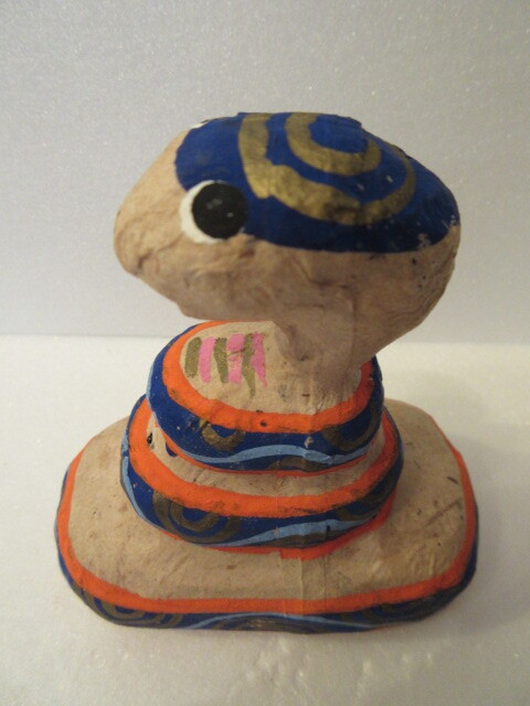 【壽】三春張子 巳 福島県郷土玩具 民芸品 蛇_画像7