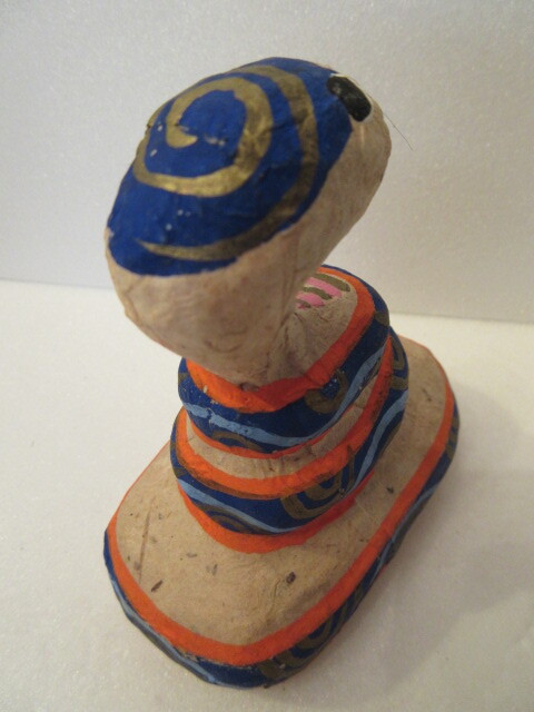 【壽】三春張子 巳 福島県郷土玩具 民芸品 蛇_画像6