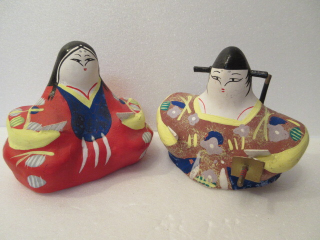 【壽】三春張子 内裏雛 福島県郷土玩具 民芸品 雛祭 雛人形_画像4