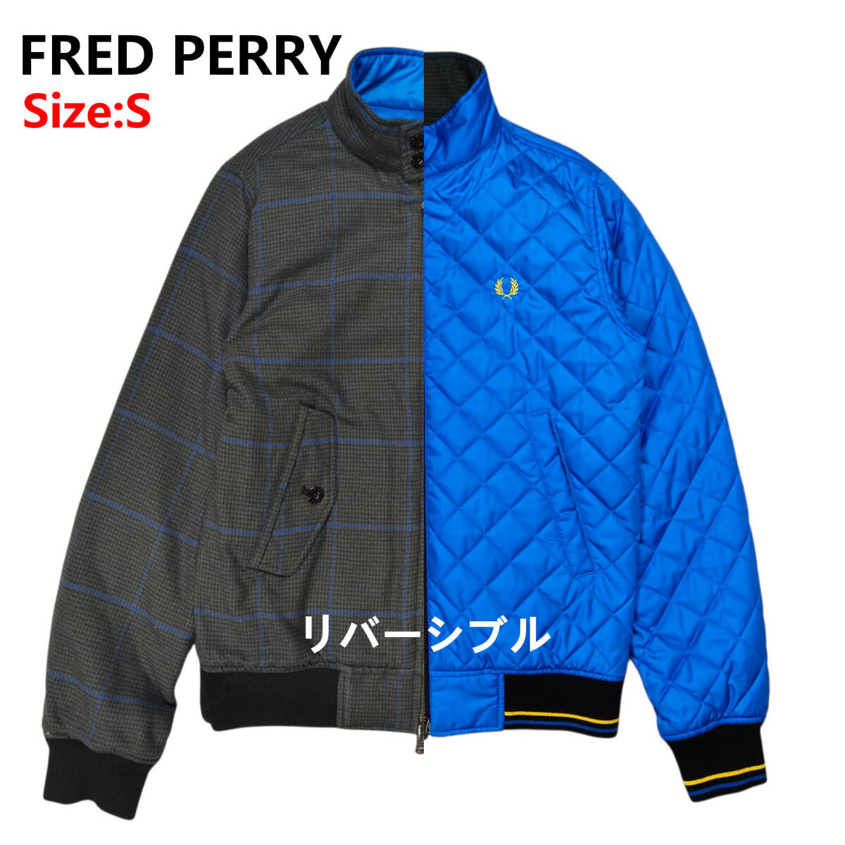 FRED PERRY PERTEX двусторонний с хлопком жакет куртка от дождя способ S размер F2395 мужской Fred Perry 