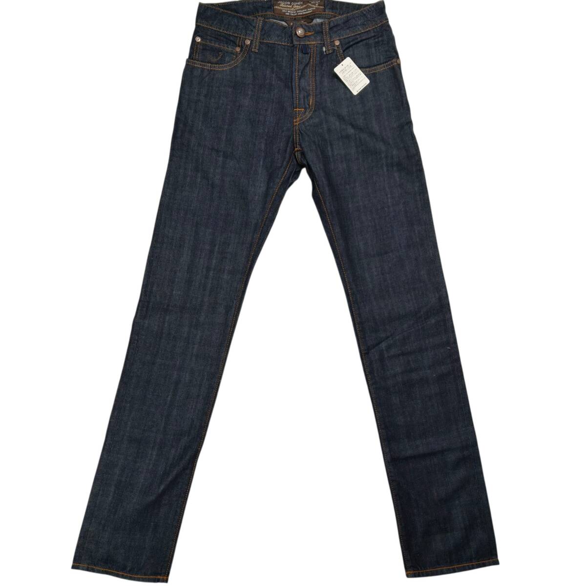 未使用 タグ付 JACOB COHEN イタリア製 TYPE 688 テーラードジーンズ 29 デニムパンツ ハラコパッチ ヤコブコーエン スペア補修糸付(純正)_画像3