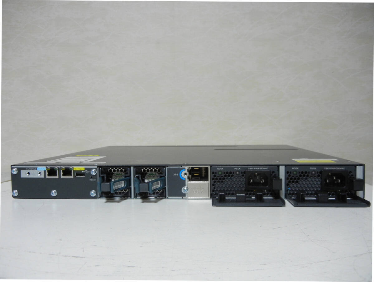 《》【中古】Cisco WS-C3560X-24T-S Catalyst3560Xシリーズ STACK C3KX-NM-10Gモジュール付き 電源二重 初期化_画像2