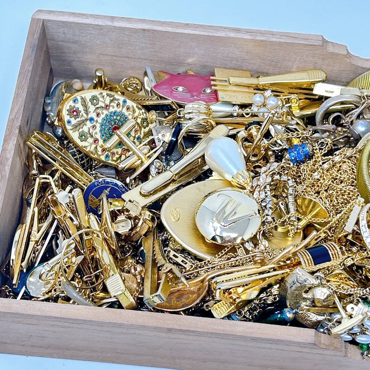 【1円スタート】 アクセサリー まとめ ゴールド系 金メッキ 重さ 箱抜きで2090g 18kGP 24kGP 刻印 / 法ER257943398-コンパクト_画像6