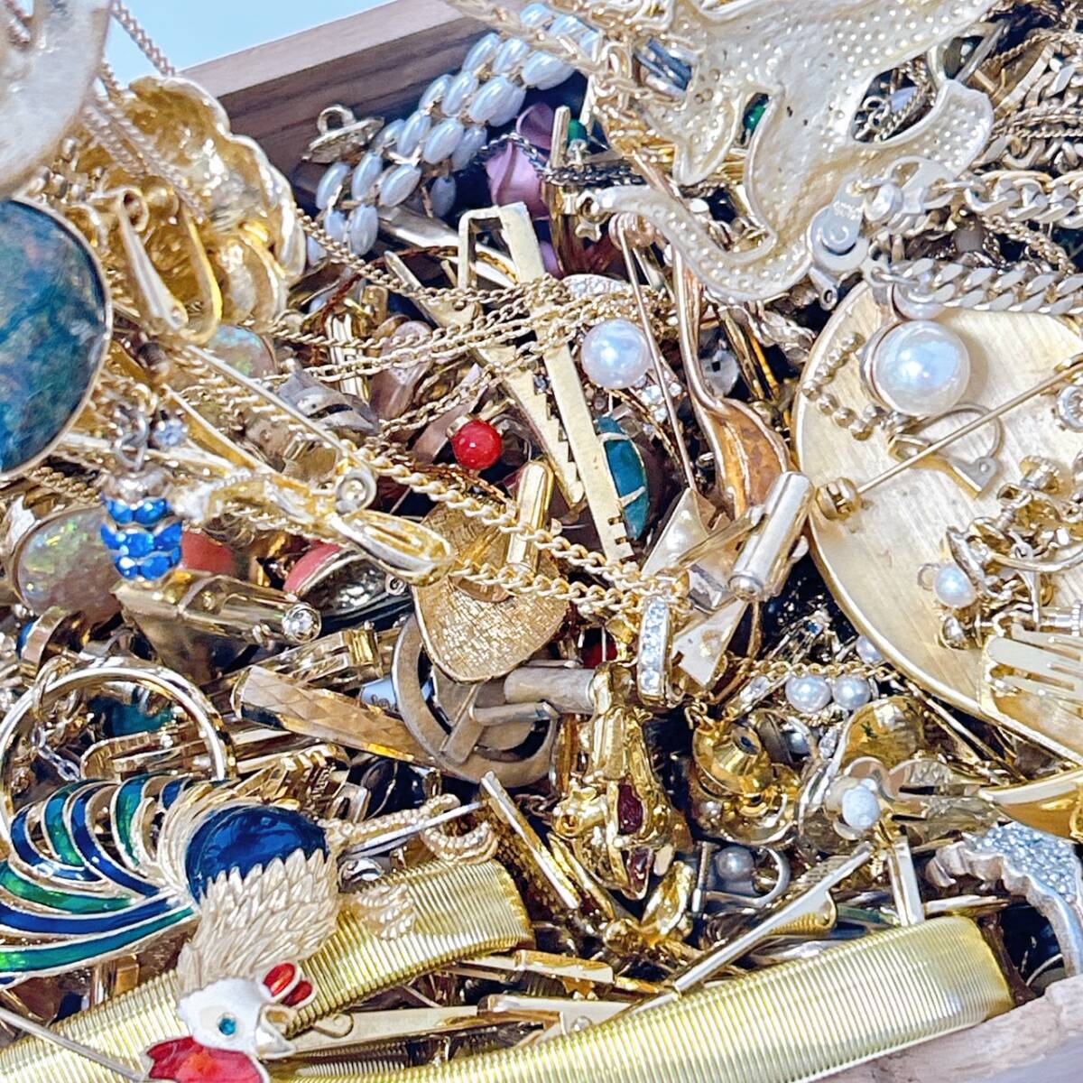 【1円スタート】 アクセサリー まとめ ゴールド系 金メッキ 重さ 箱抜きで2090g 18kGP 24kGP 刻印 / 法ER257943398-コンパクト_画像8