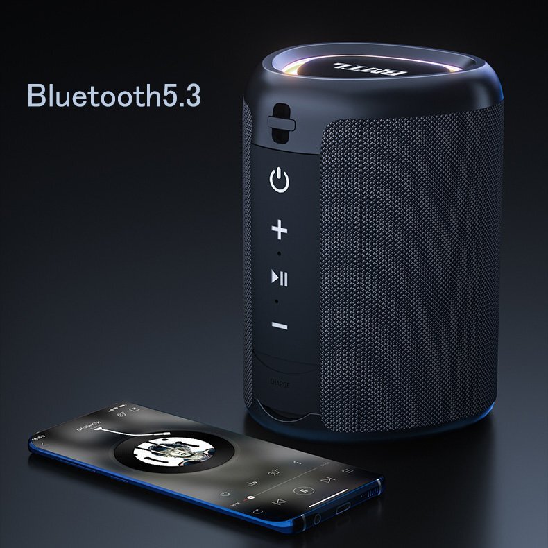 XDOBO コンパクトサイズ Bluetooth5.3 ブルートゥーススピーカー スピーカー bluetooth 防水 防塵 重低音 大音量 ワイヤレススピーカー_画像5