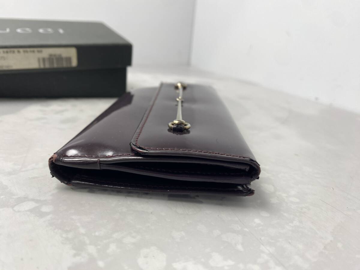11/13★GUCCI グッチ 本物鑑定済 財布 長財布 ビンテージ【中古品/現状品】_画像5