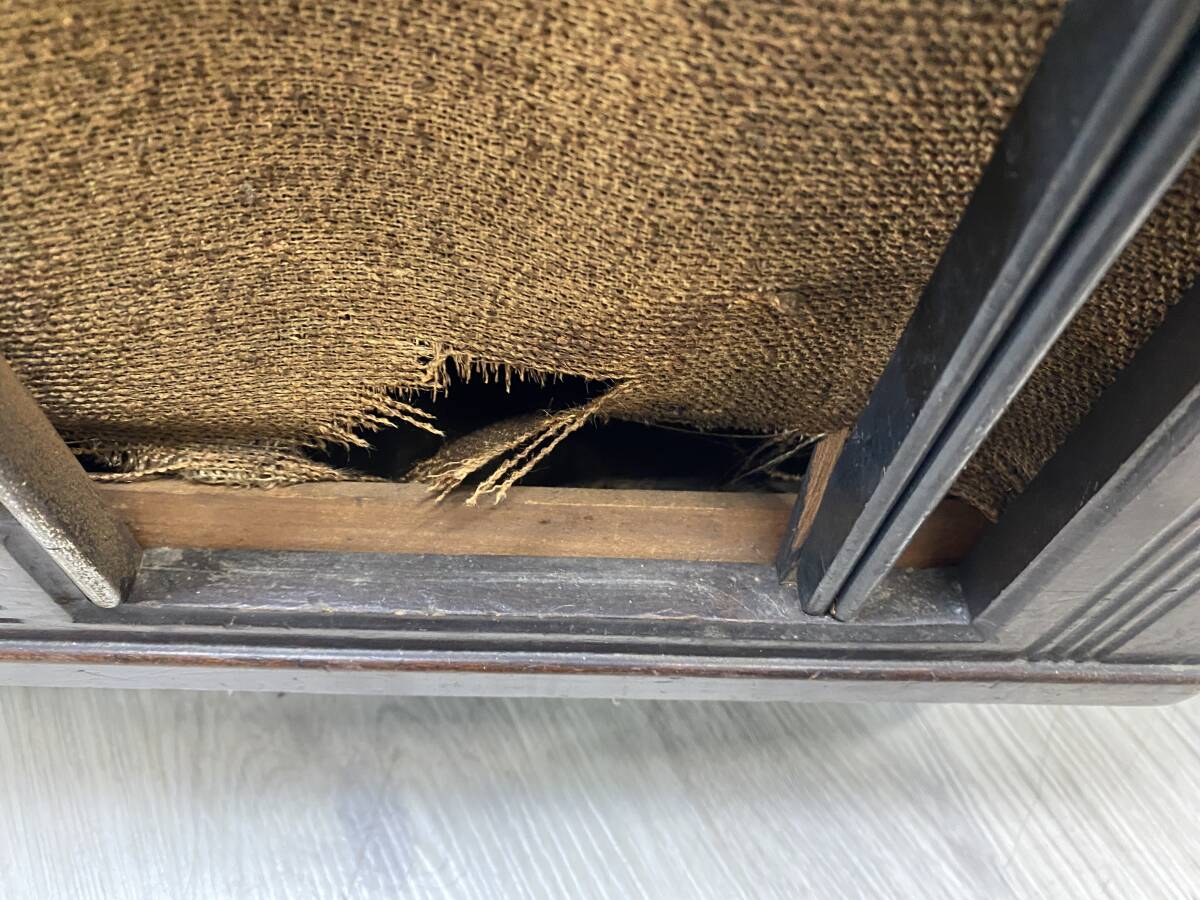 11/14★TRADE MARK トレードマーク 蓄音機 当時物 レトロ ※破損あり【中古品/現状品/動作未確認ジャンク】_画像8