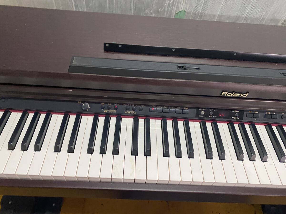 11/17★直接引取限定 大阪市 Roland ローランド HP203-MH 09年製 電子ピアノ【中古/現状品/全鍵盤の音出し確認のみOK】_画像3