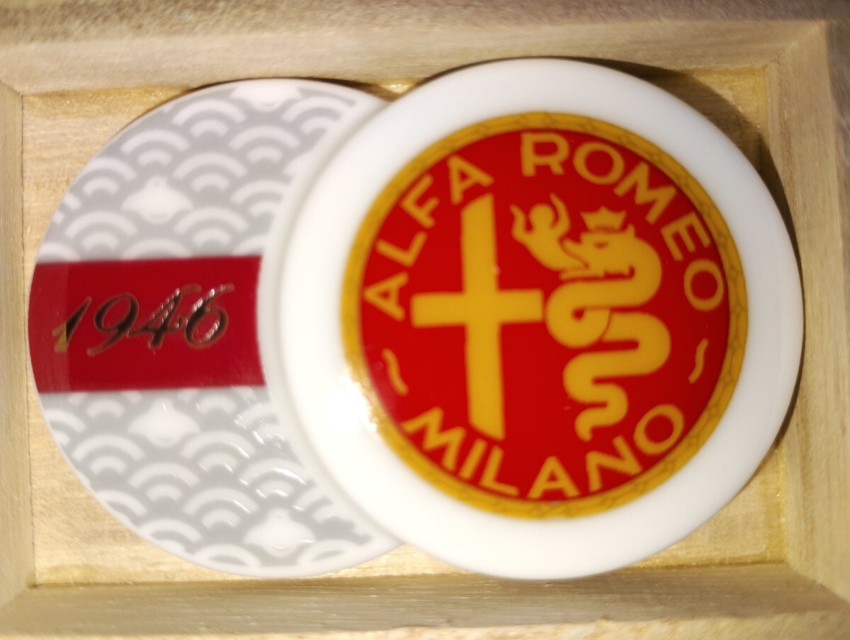  Alpha Romeo оригинал история плата эмблема ввод Mino . палочки для еды класть комплект 9 вид Alfaromeo полный комплект 