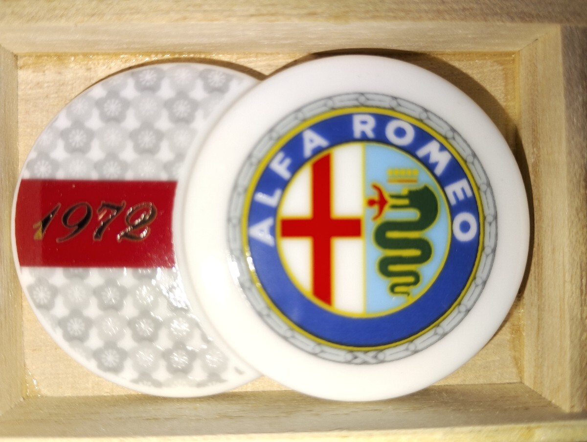  Alpha Romeo оригинал история плата эмблема ввод Mino . палочки для еды класть комплект 9 вид Alfaromeo полный комплект 