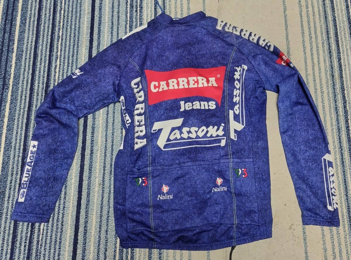 ロードサイクルジャージ　カレラ・タッソーニ('93)　長袖　Mサイズ　中古_画像4