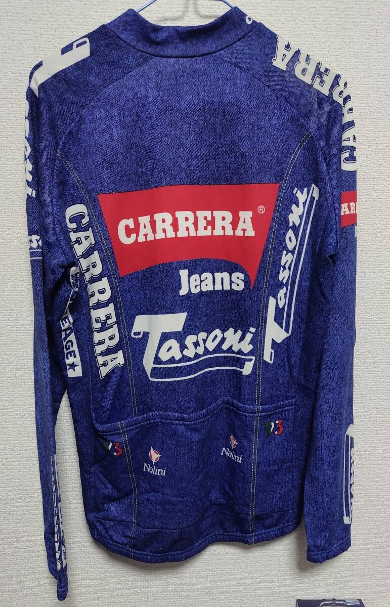ロードサイクルジャージ　カレラ・タッソーニ('93)　長袖　Mサイズ　中古_画像3