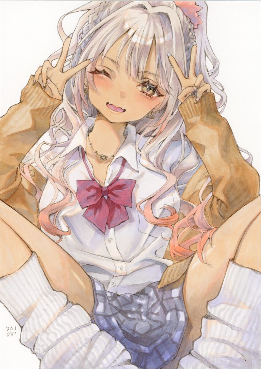  ручные иллюстрации * оригинал * исходная картина * девушка *