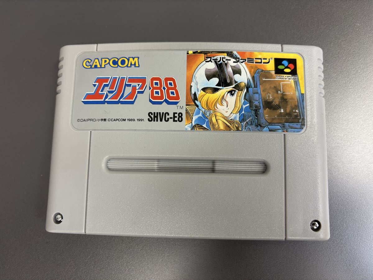 1円～SFC スーパーファミコンソフト エリア88 箱 取説付 カプコン SHVC-E8_画像4