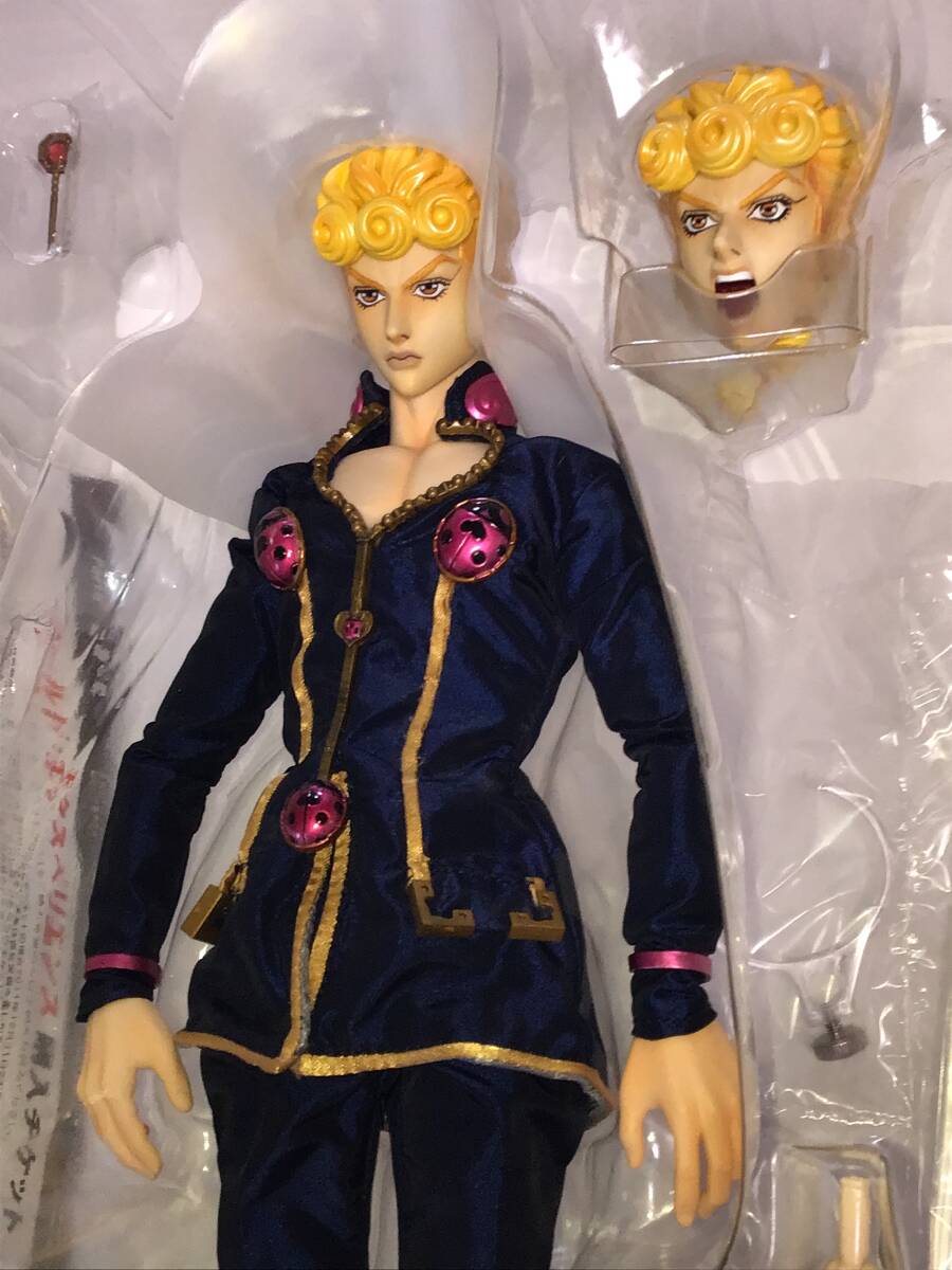 リアルアクションヒーローズ ジョジョの奇妙な冒険 第5部 黄金の風 ジョルノ・ジョバァーナ□開封済未使用品□JOJO 第五部 RAH フィギュア_画像4
