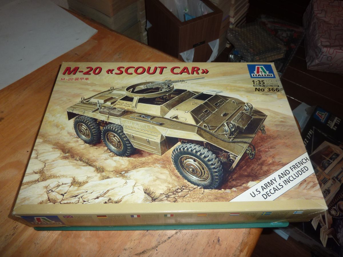 1/35　M20装甲車 アメリカ軽装輪装甲車　イタレリ ITALERI　M-20 SCOUT CAR_画像1