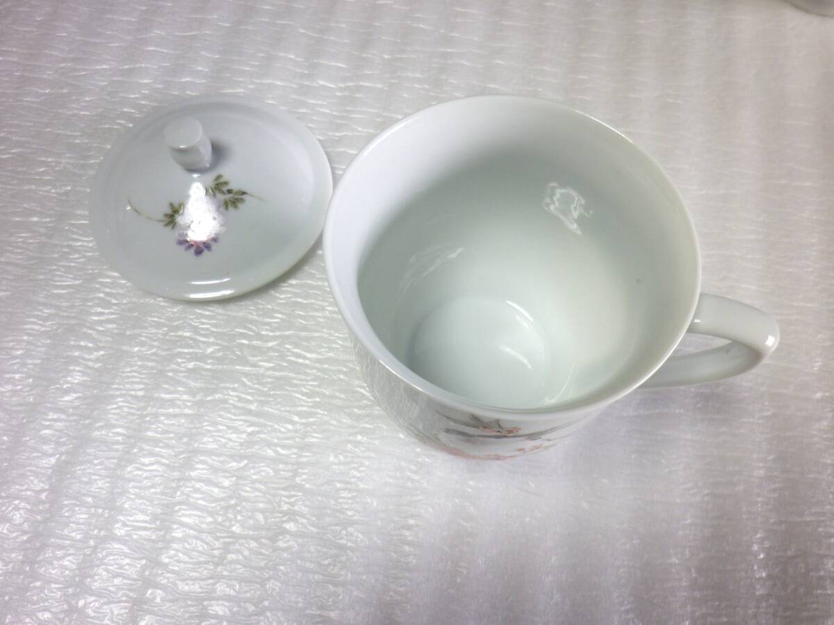 中国景徳鎮製　茶器　蓋付きカップ２客　未使用長期保管品_画像5