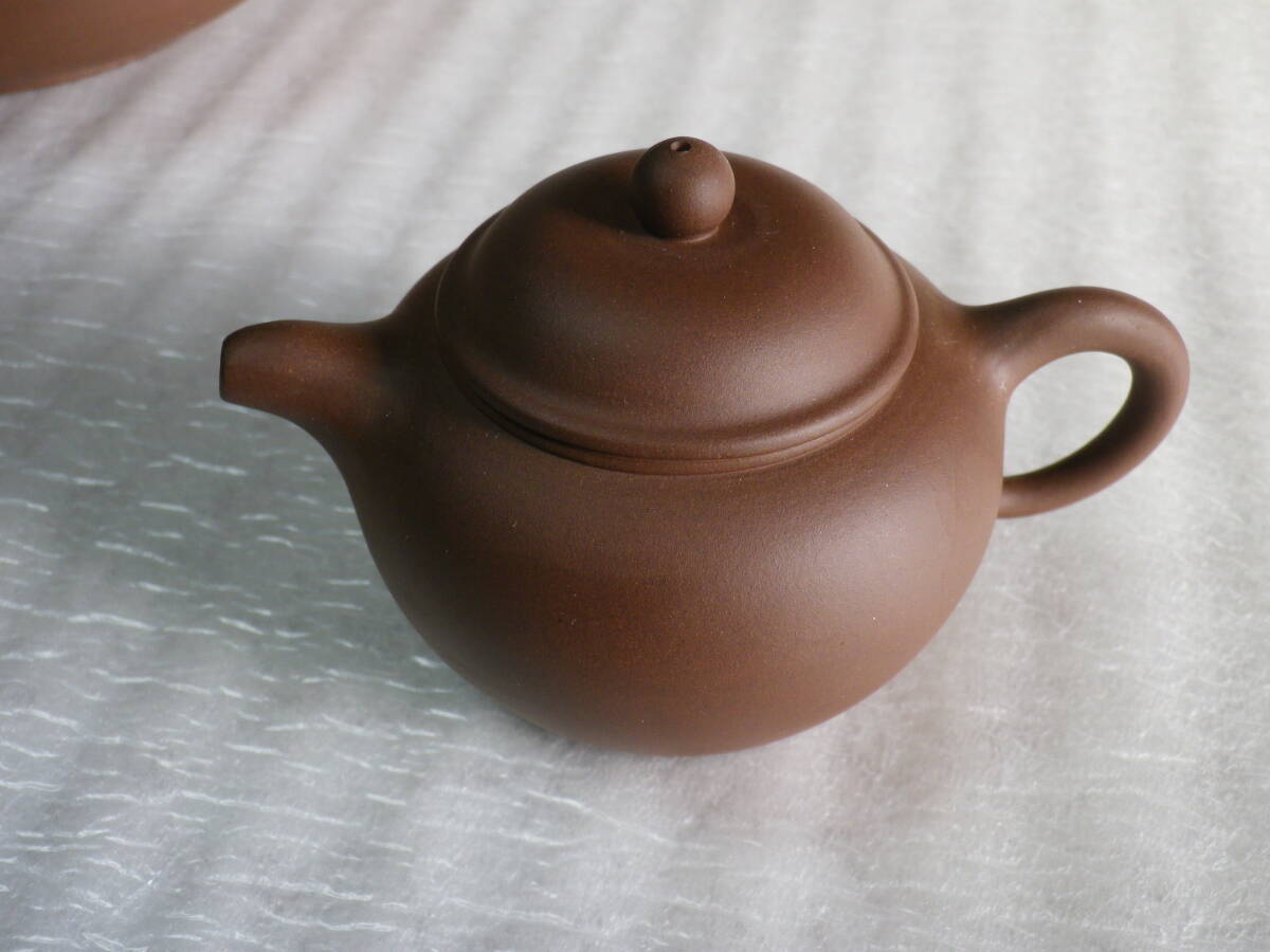 中国茶器セット　精香　急須　湯呑４客　湯こぼしのセット　長期保管品_画像5